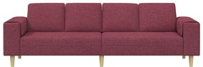 Kanapé Szett bordó szövet