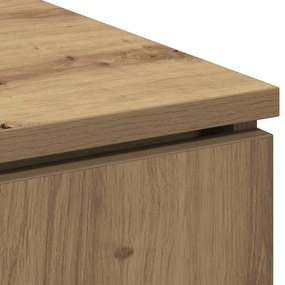 TV Szekrény Tölgyfa 100x38x49 cm Szerelt Fa
