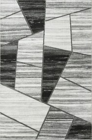 Csillogó Szőnyeg Puha Krém Szürke Márvány Ezüst Vonalak Felix 120x170 cm