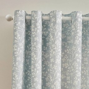 Kék függöny szett 2 db-os 168x183 cm Brooke Floral – Catherine Lansfield