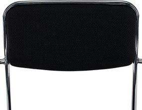 Tárgyolószék, fekete háló, DERYA NEW