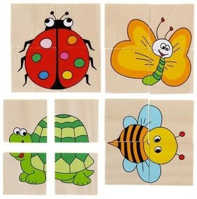 Woody Minipuzzle állatok