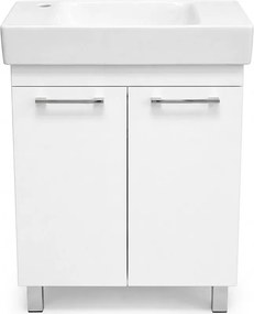 VivaStyle PANEL- KMT 60 lábon álló fürdőszobabútor CeraStyle SHARP - BAL CSAPLYUKAS mosdóval 60x30cm