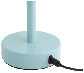 Világoskék LED asztali lámpa fém búrával (magasság 24,5 cm) James – Leitmotiv