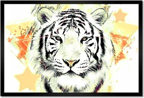 Poszterek keretben 60x40 Tigrisfej