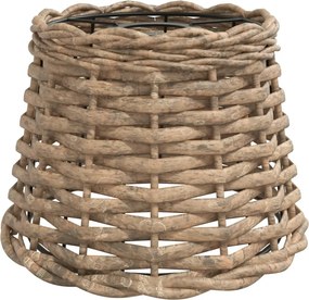 vidaXL barna fonott mennyezeti lámpaernyő Ø20 x 15 cm