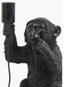 Fekete asztali lámpa (magasság 34 cm) Monkey – Light &amp; Living
