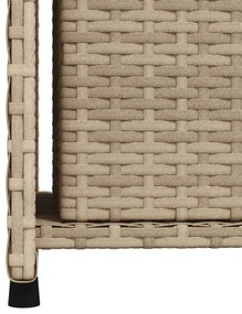 bézs polyrattan kerti tárolószekrény 50 x 55 x 115 cm