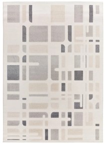 Világosszürke-elefántcsont színű szőnyeg 80x150 cm Flora – Universal