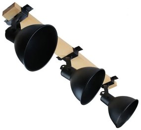 Spotlámpa 3xE27/40W/230V fekete