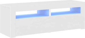 vidaXL fehér TV-szekrény LED-lámpákkal 120 x 35 x 40 cm