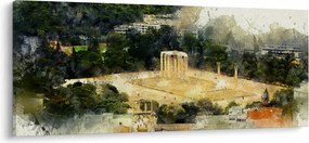 Kép - Zeusz temploma, Athén, Görögország (120x50 cm)