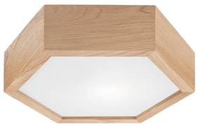 Mennyezeti lámpa OAK HEX 1xE27/60W/230V á. 32 cm tölgy