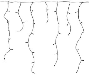 Nedis CLLC360 - LED Kültéri karácsonyi lánc 360xLED/7 funkciós 14m IP44 meleg fehér