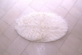 Gyapjú!!!!!! Flokati szőnyeg-takaró 70x140 ovális