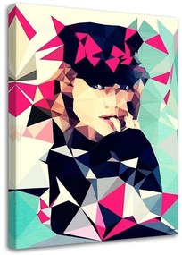 Gario Vászonkép Geometrikus portré egy no - Cantu Méret: 40 x 60 cm