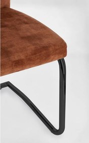 Konyakbarna kárpitozott étkezőszék Thelma – Bizzotto