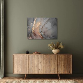 Kép - Szürke-arany márvány (üvegen) (70x50 cm)