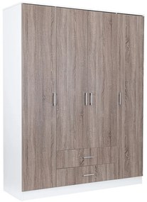 Miami gardróbszekrény 160x205 cm yorki tölgy-fehér