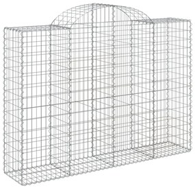 4 db íves horganyzott vas gabion kosár 200x50x140/160 cm