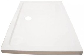 Modena Slim aszimmetrikus szögletes akril zuhanytálca, 80x120 cm
