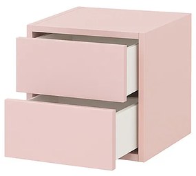 Boxie 2 fiókos fali szekrény 40x40x37 cm pink