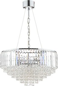LAURA ASHLEY 3603254-Q VIENNA Kristály Függesztett Lámpa Fehér, Csiszolt Króm G9 IP20