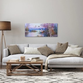 Kép - ősz jön, olajfestmény (120x50 cm)
