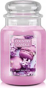 Lilac Macaron Country Candle nagy illatgyertya két kanóccal