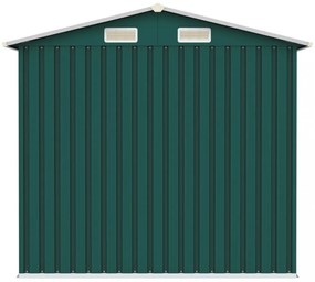 zöld horganyzott acél kerti fészer 205 x 129 x 183 cm