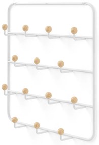 Fehér-natúr színű fém ajtófogas 36 cm Estique – Umbra