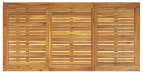 Kültéri Étkezőasztal Szürke 160x80x75 cm Acél és Szilárd Akácfa