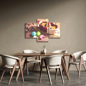 Kávé és a macaroon képe (90x60 cm)