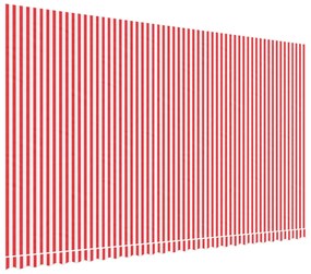 Piros és fehér csíkos pótszövet napellenzőhöz 6x3,5 m