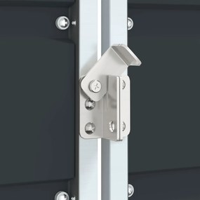 antracit acél kerekes szemetes tároló dupla tárolókhoz 138 x 79 x 117 cm