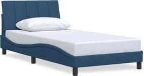 vidaXL ágykeret matrac nélkül Hanko kék 100x200 cm anyagból