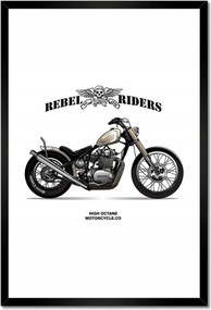 Poszterek keretben 40x60 Motorkerékpár Antik Vintage
