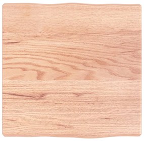 világosbarna kezelt tömör asztallap 40x40x(2-4) cm