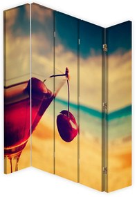 Gario Paraván Cherry drink Méret: 180 x 170 cm, Kivitelezés: Forgó paraván 360°