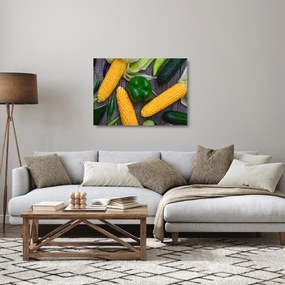 Zöldség képe (üvegen) (70x50 cm)
