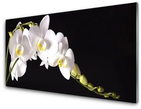 Üvegkép falra virágok növények 120x60cm