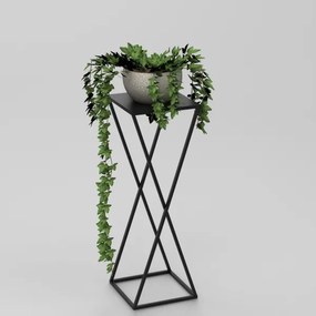 Virágállvány 70x24 cm fekete