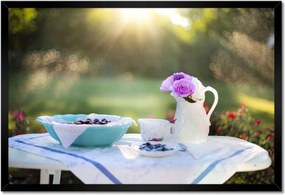 Poszter keretben 60x40 Lila rózsák