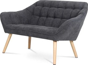Dvoumístná pohovka, šedá, látka, AK-322 GREY2
