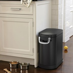 Simplehuman Száraz takarmánytároló biztonságizárral, 25 l, matt fekete, 25 l