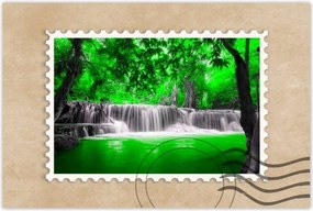 Poszterek 120x80 Zöld vízesés Kaszkád