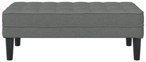 Pad Sötétszürke 113x57x39 cm Szövet