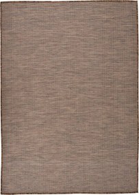vidaXL barna lapos szövésű kültéri szőnyeg 140 x 200 cm