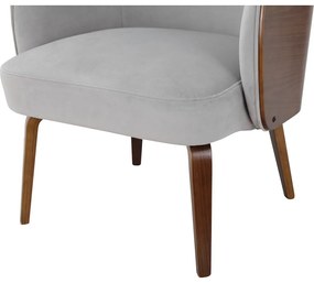 Szürke bársony fotel Haruko - Støraa