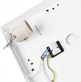 Mennyezeti lámpa OAK SQUARE 2xE27/15W/230V 31x31 cm tölgy/fekete